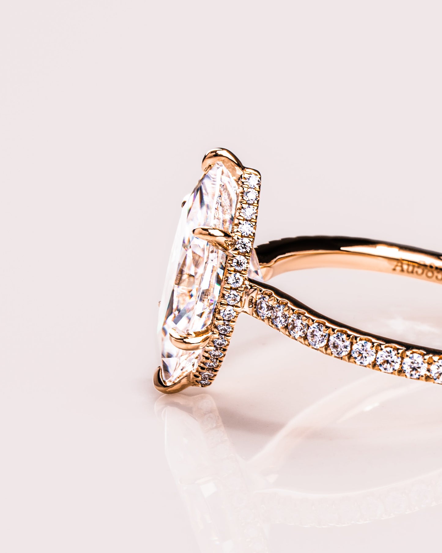 Ready to Ship - Jasmine (with Pavé) - Marquise