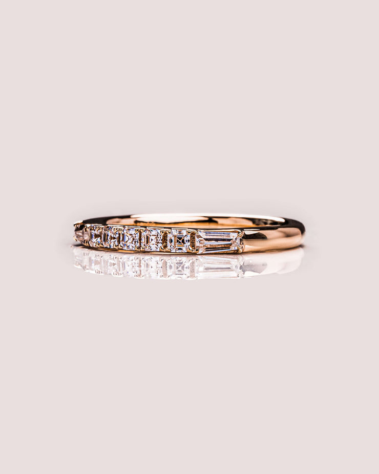 Ready to Ship - Lilian - Asscher & Tapered Baguette