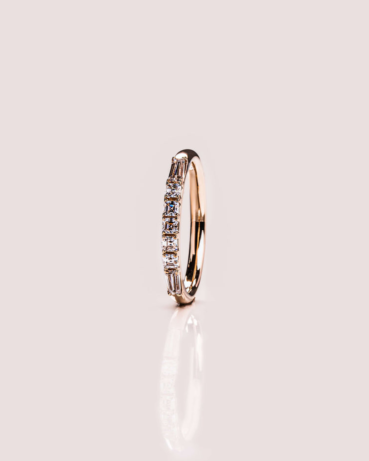 Ready to Ship - Lilian - Asscher & Tapered Baguette