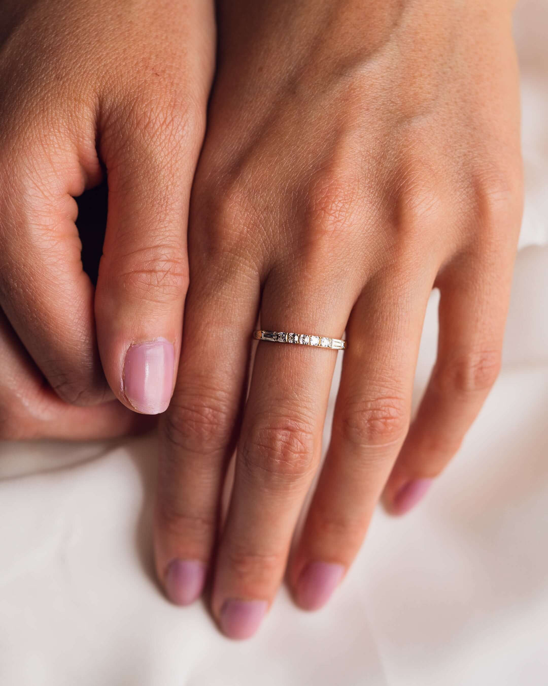 Ready to Ship - Lilian - Asscher & Tapered Baguette