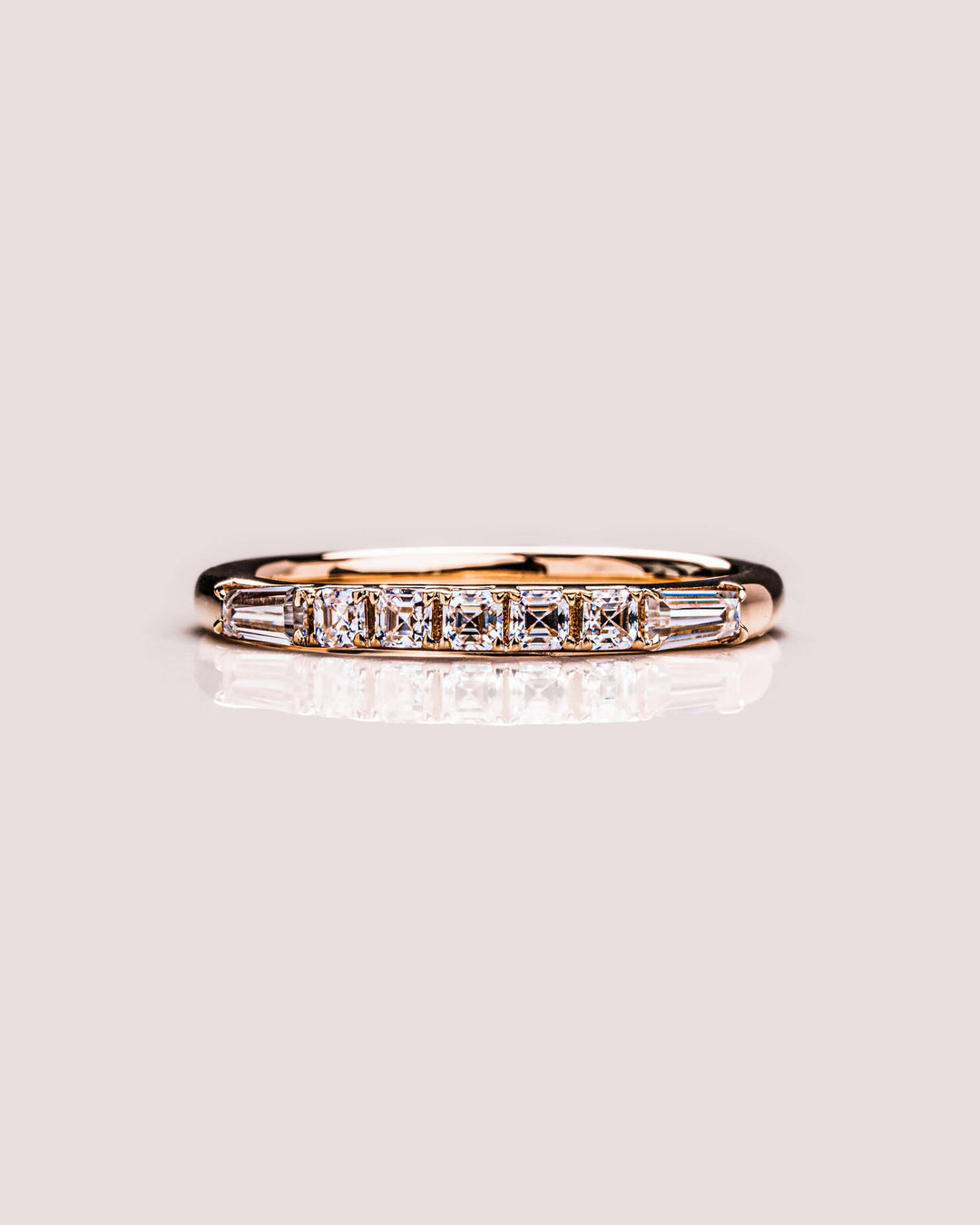 Ready to Ship - Lilian - Asscher & Tapered Baguette