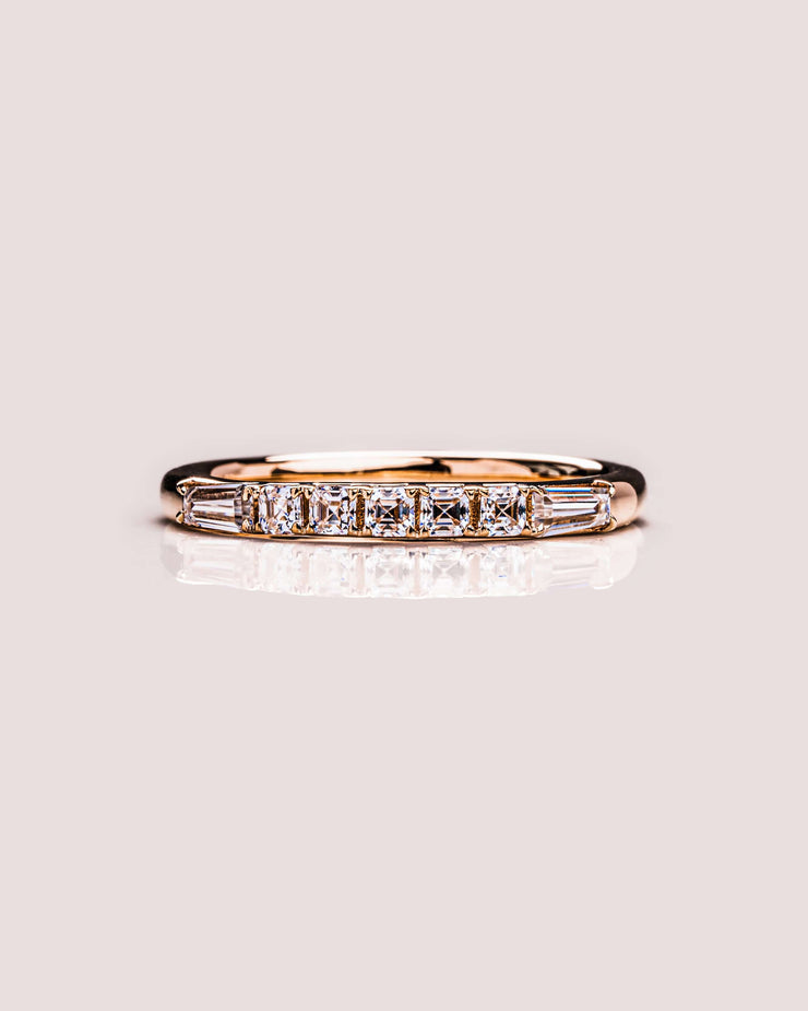 Ready to Ship - Lilian - Asscher & Tapered Baguette
