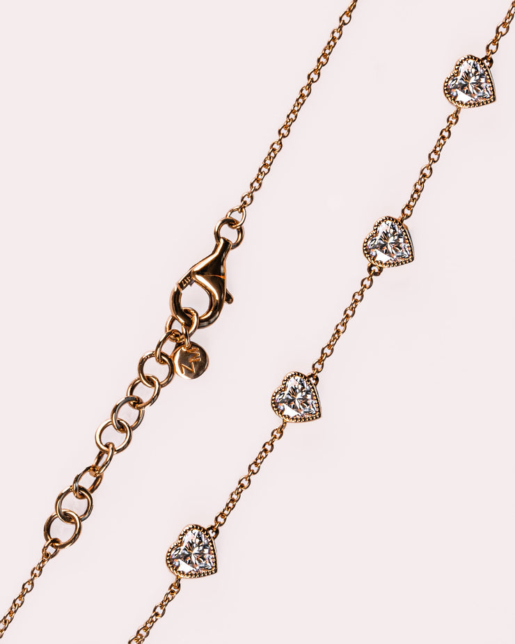 Ready to Ship - Amora - Heart Bezel Bracelet