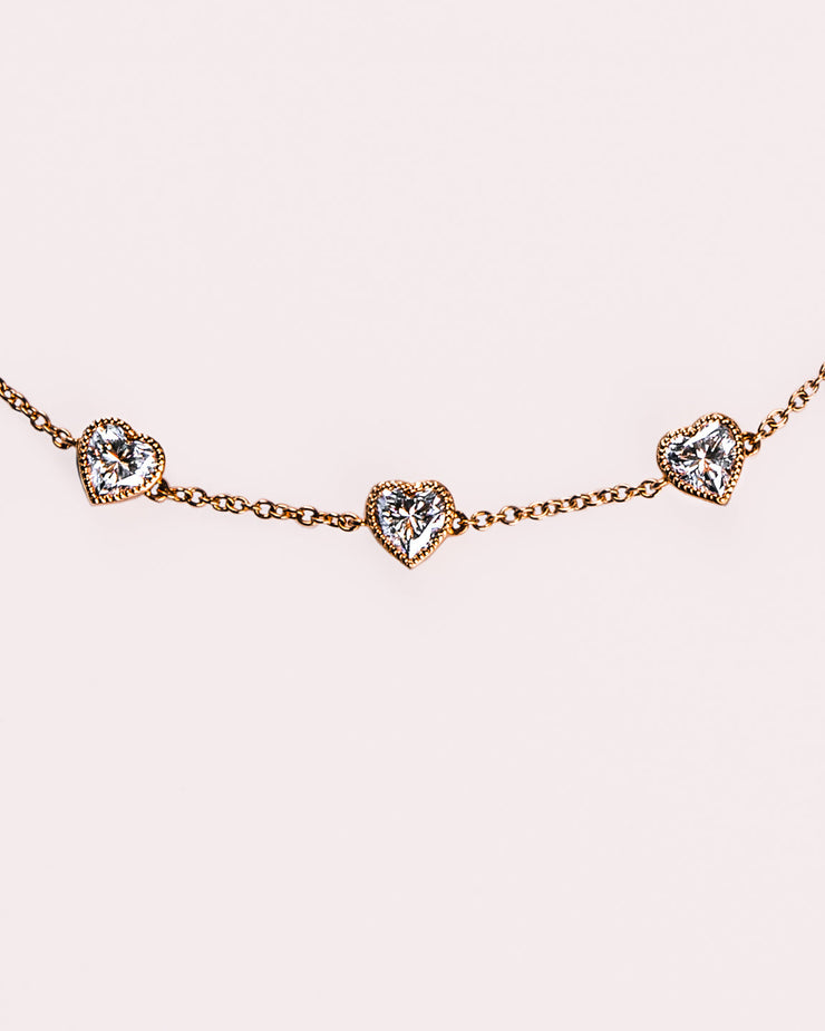 Ready to Ship - Amora - Heart Bezel Bracelet