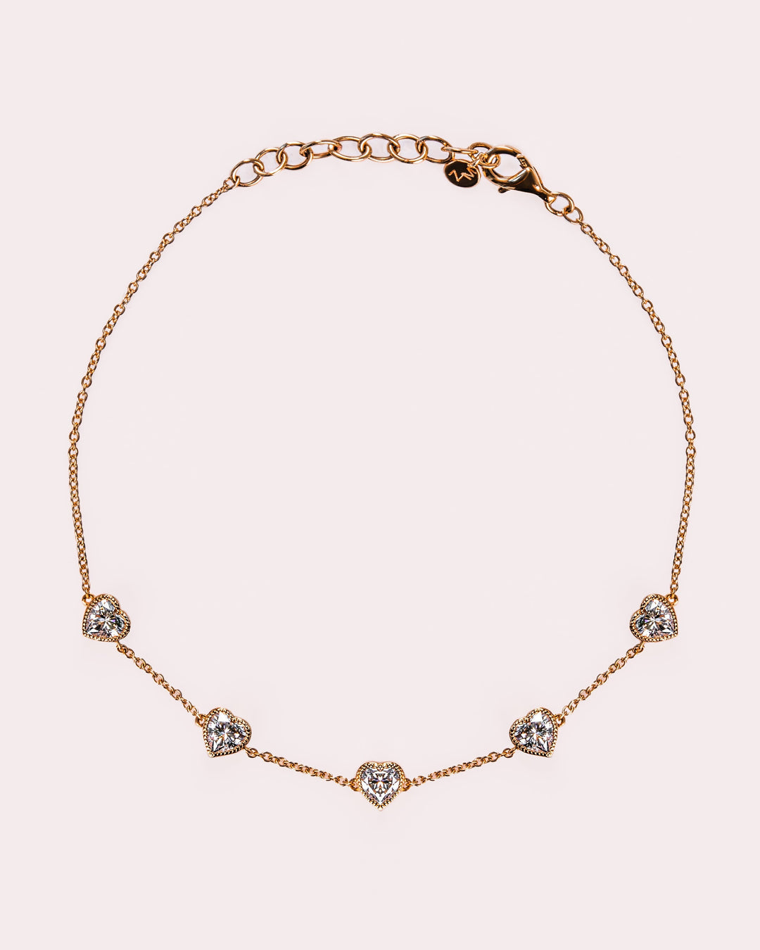 Ready to Ship - Amora - Heart Bezel Bracelet