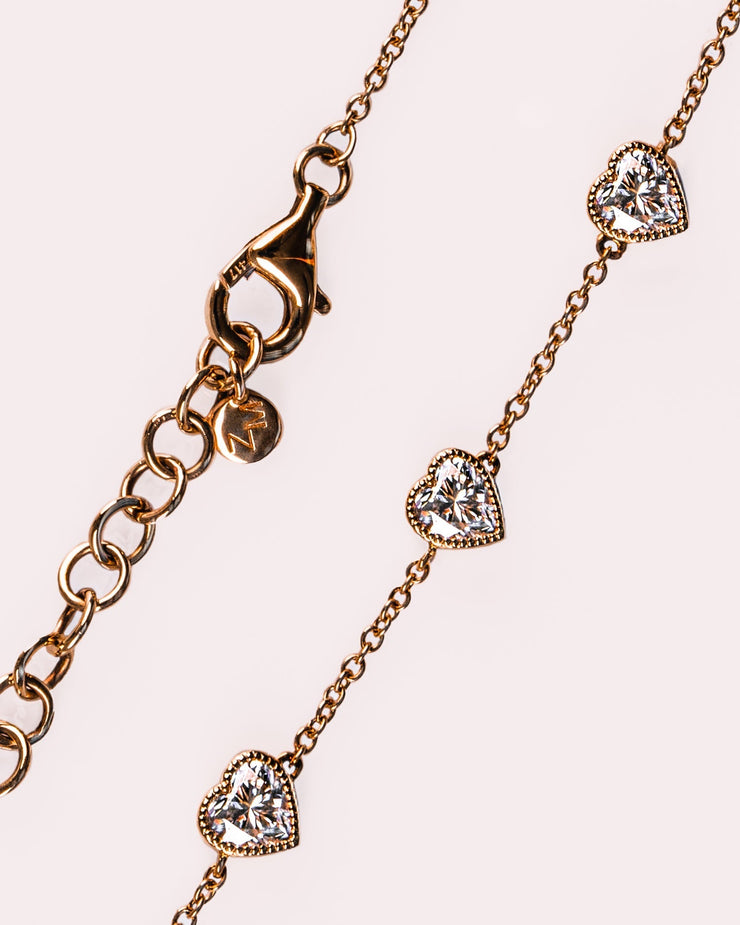 Ready to Ship - Amora - Heart Bezel Bracelet