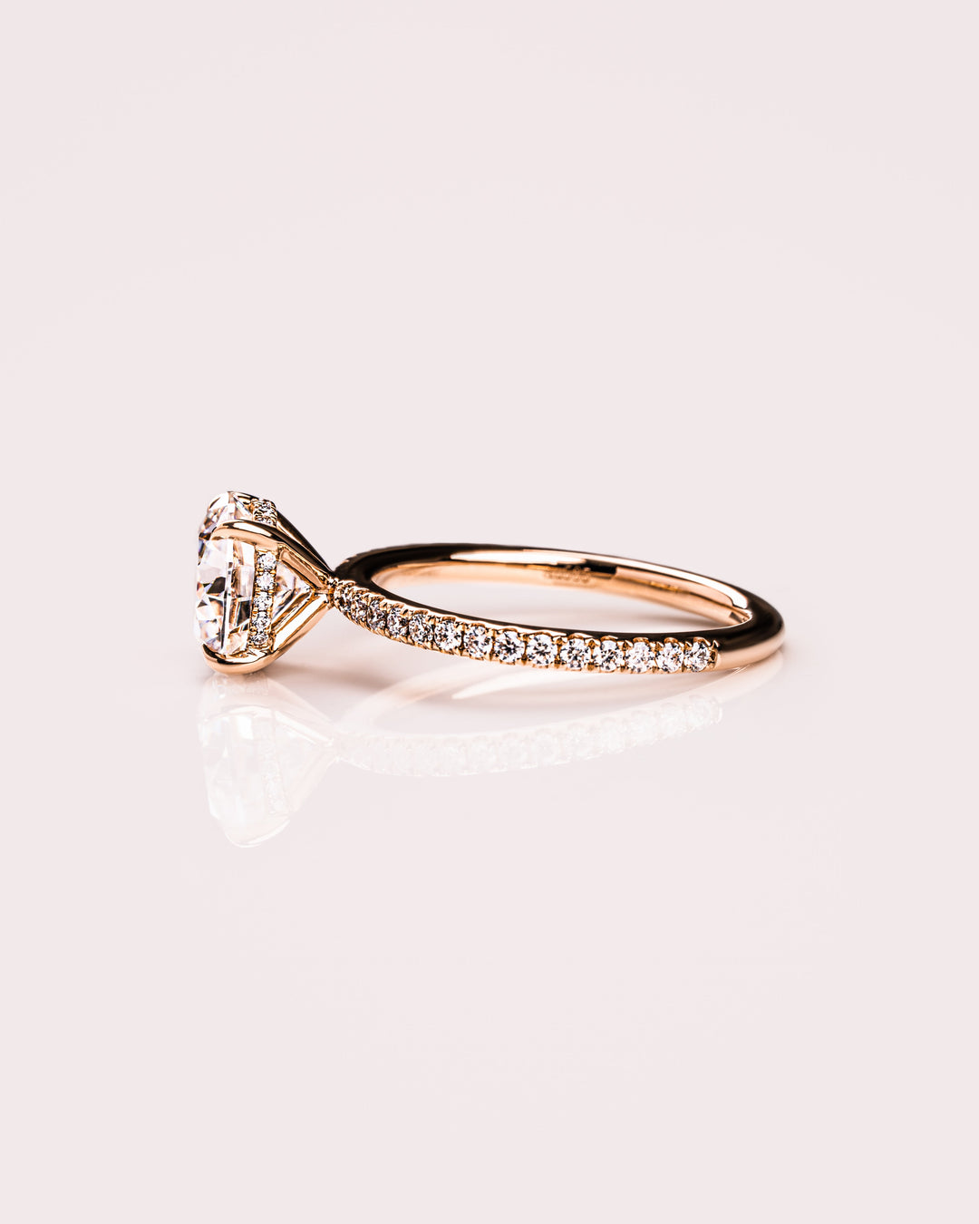 Ready to Ship - Harley (with Pavé) - Round Brilliant (H&A)