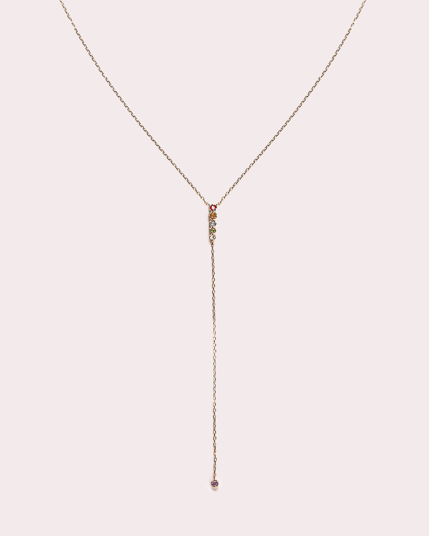 Ready to Ship - Lariat Rainbow Necklace
