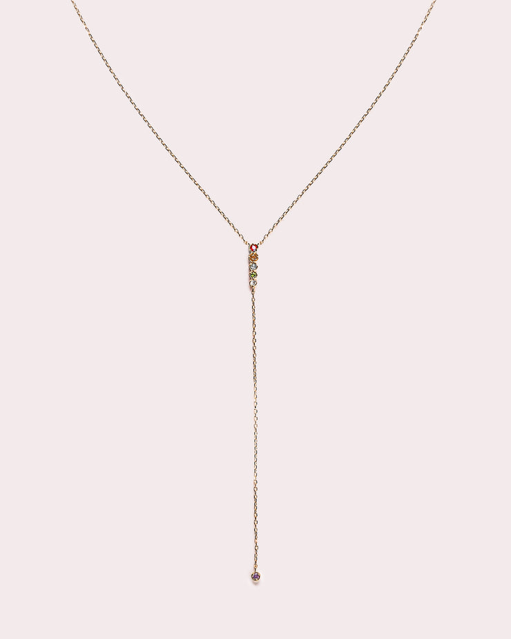 Ready to Ship - Lariat Rainbow Necklace