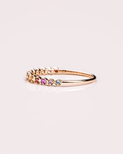 Ready to Ship - Round Bezel Rainbow Ring