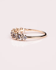 Ready to Ship - Tanzanite & Diamond Cluster Ring