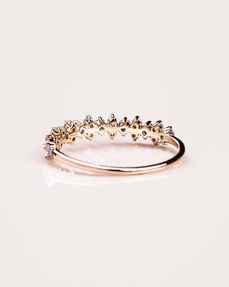 Ready to Ship - Tanzanite & Diamond Cluster Ring