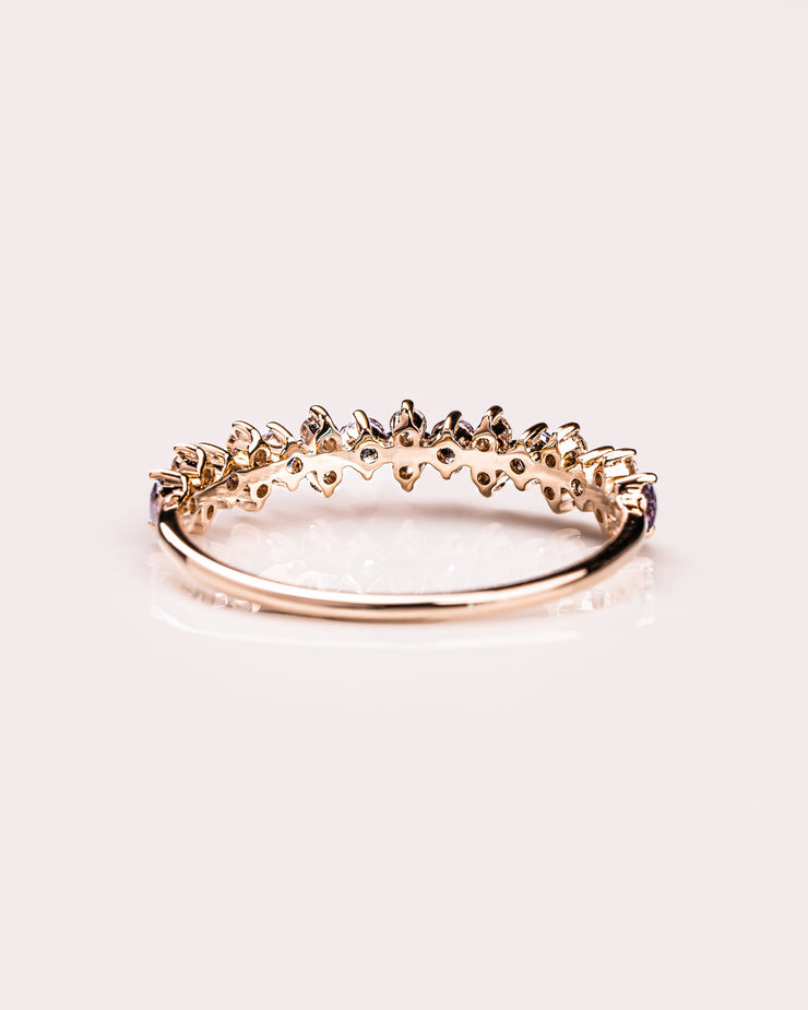 Ready to Ship - Tanzanite & Diamond Cluster Ring