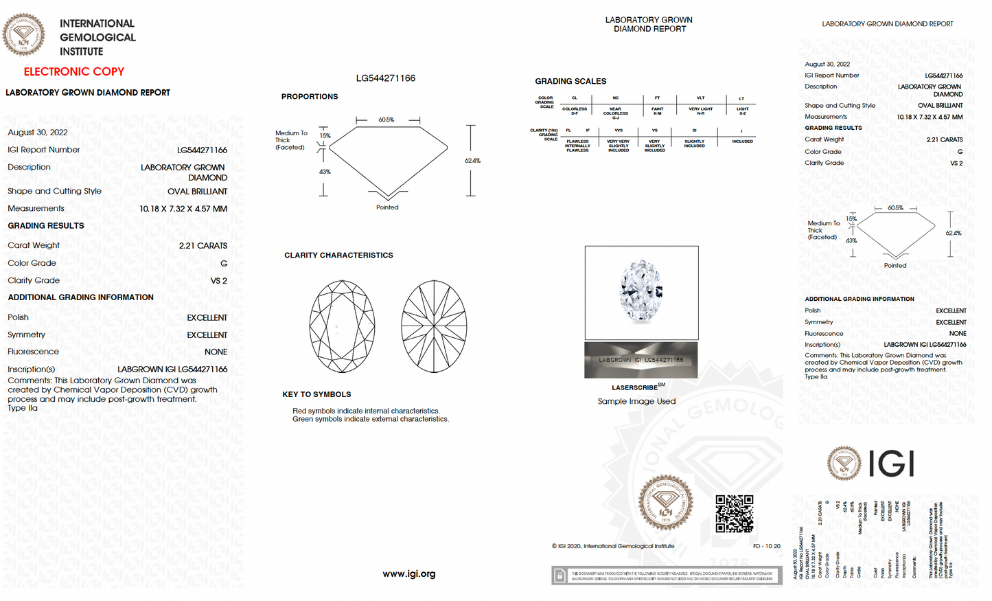 2.21ct Oval Brilliant Lab-Diamond