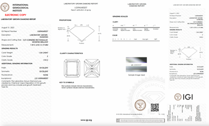 1.04ct Radiant Brilliant Lab-Diamond
