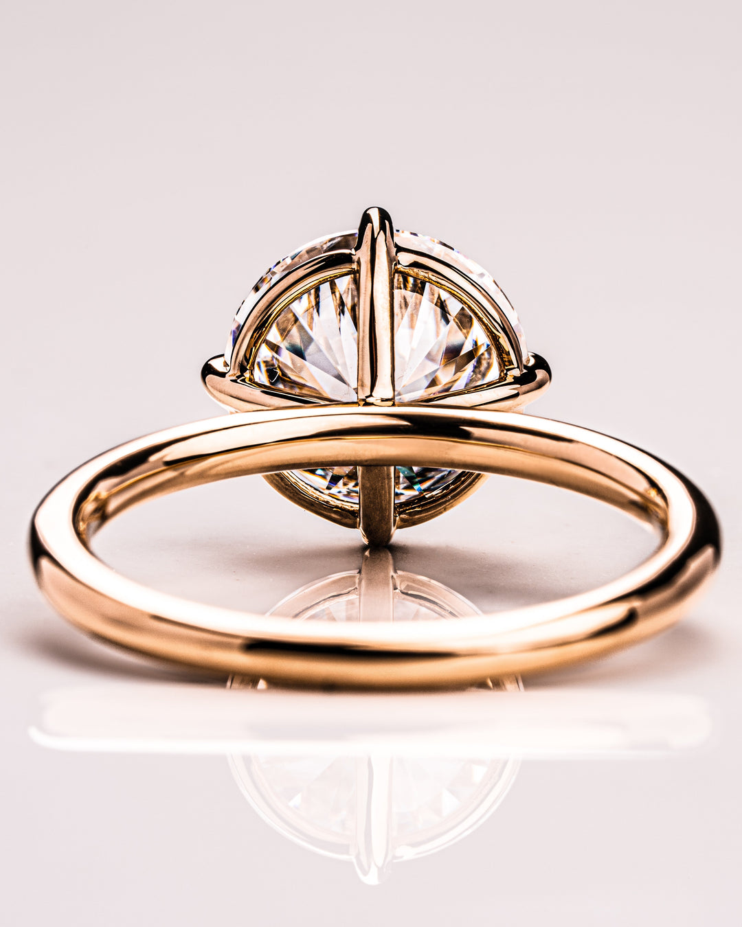 Ready to Ship - Randi (NSEW Prongs) - Round Brilliant (H&A)