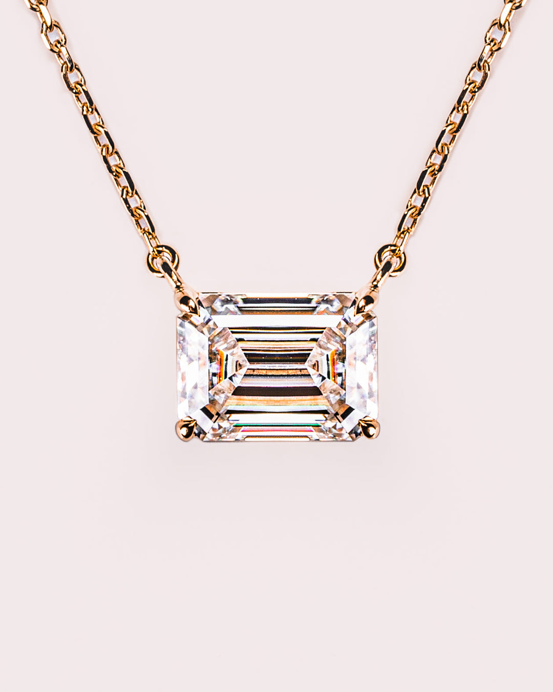 Ready to Ship - Emerald Necklace (East West)