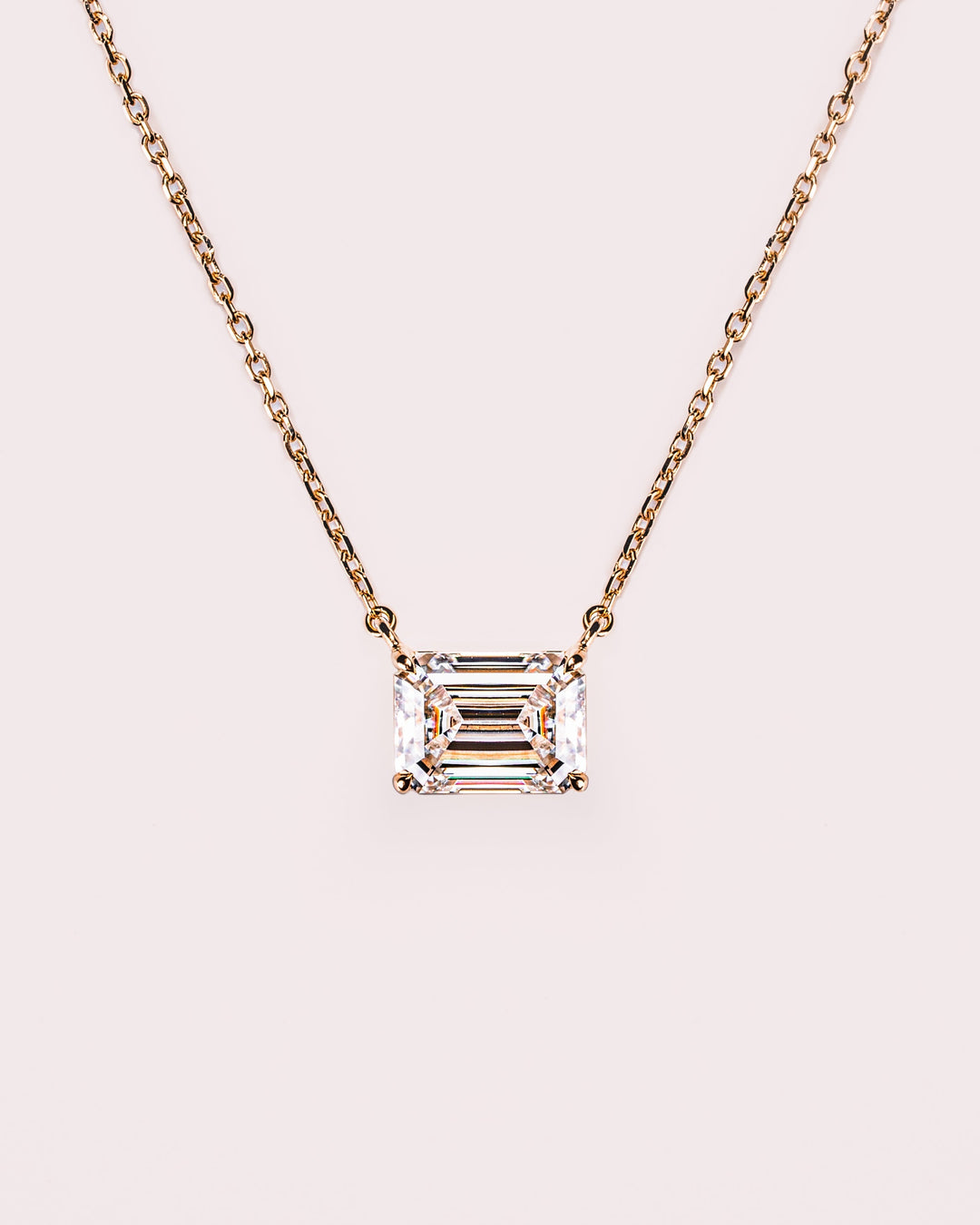Ready to Ship - Emerald Necklace (East West)