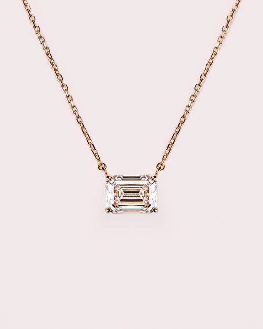 Ready to Ship - Emerald Necklace (East West)