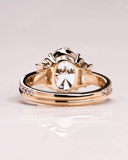 Blair - Oval & Half Moon - With Pavé Joined Band