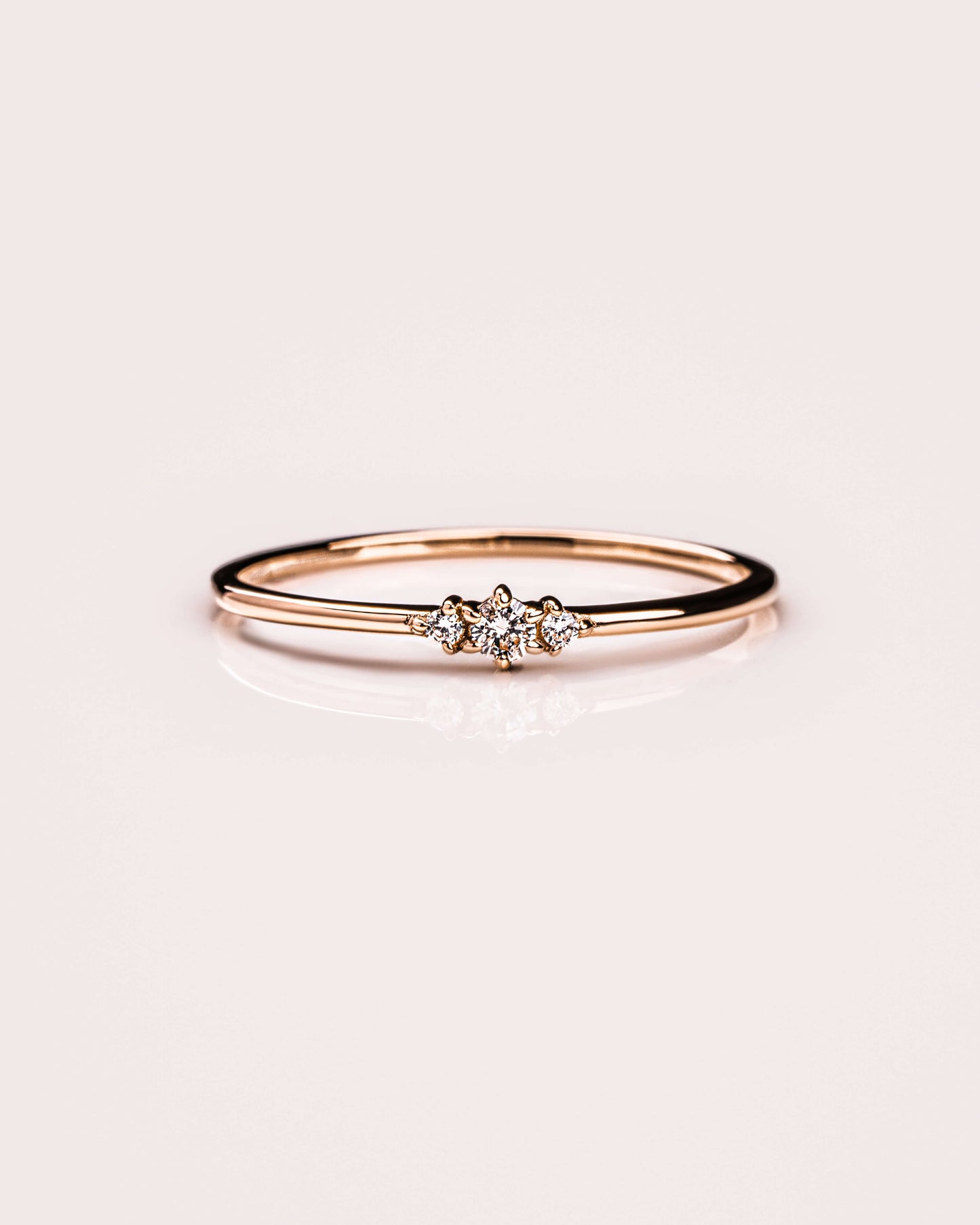 Ready to Ship - Diamond Trio Ring